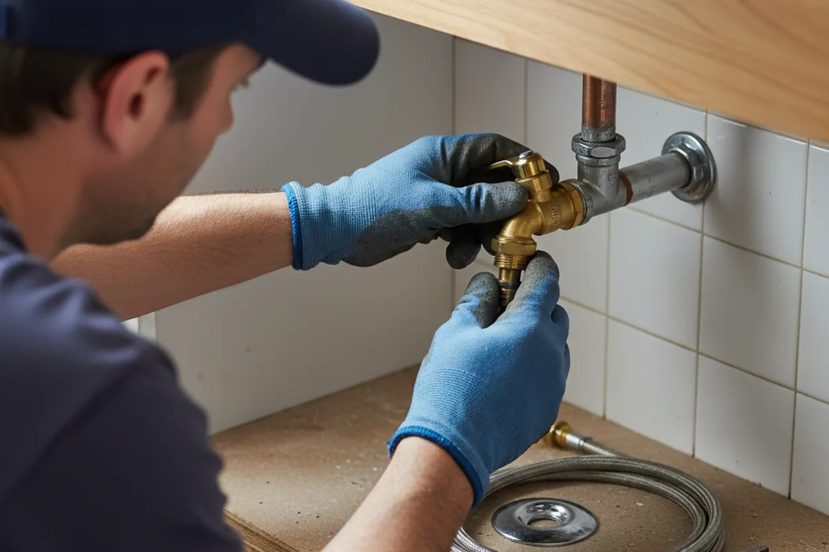 Shutoff valve and fitting work during Repiping in Andrews